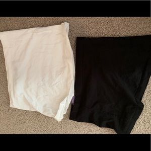 Maternity Belly Bands - white and black, new